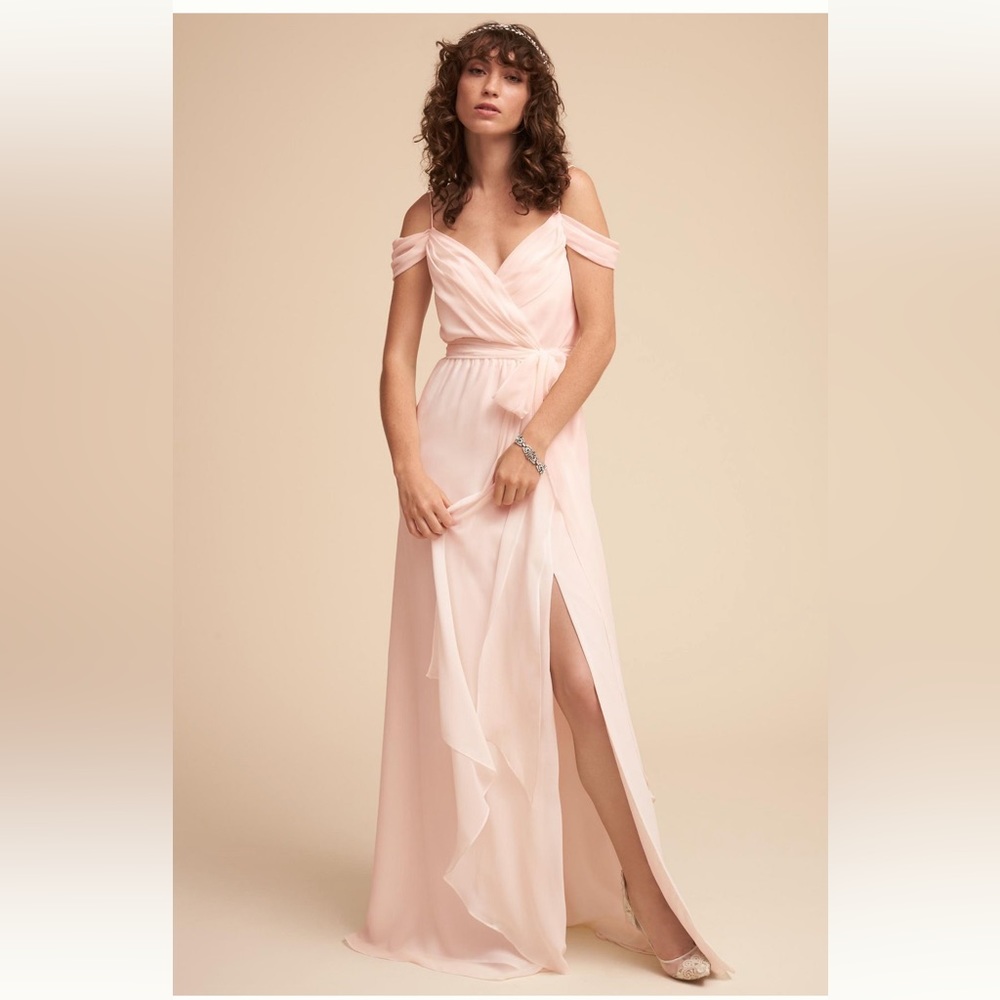 NWT BHLDN Watters Kane Dress Ice Pink size 8